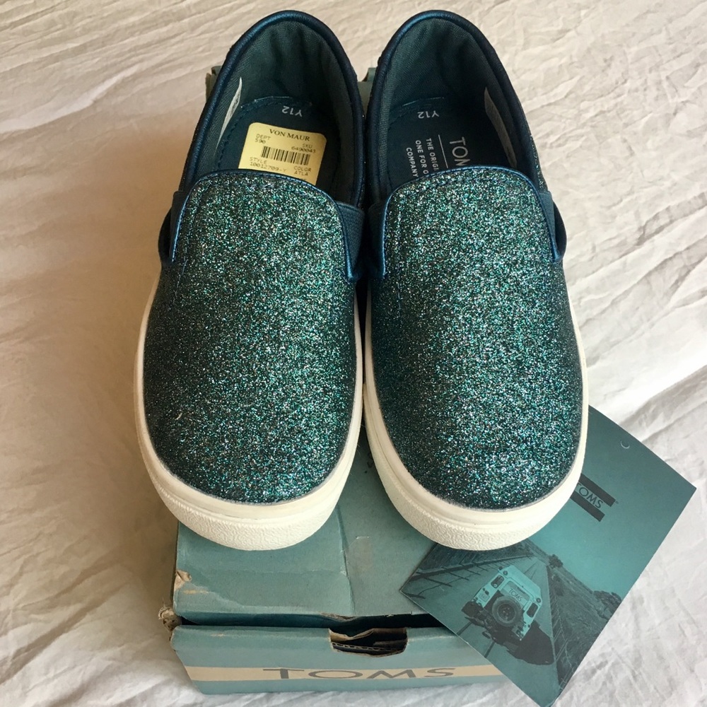 Toms Girls Iridescent Glimmer Luca Slip-On - Picture 3 of 7